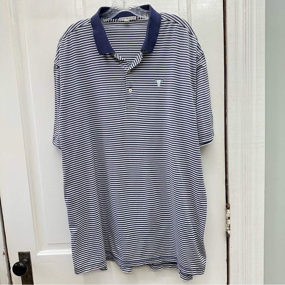 Peter Millar sutton bay short‎ sleeve polo golf shirt men's xxl